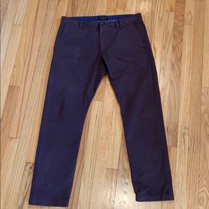 Banana Republic Fulton Skinny Chino 36x32 Burgundy